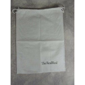 The RealReal Shoe Bag Dust Cover Real Real Handbag Purse w/ Drawstrings 11"x14"